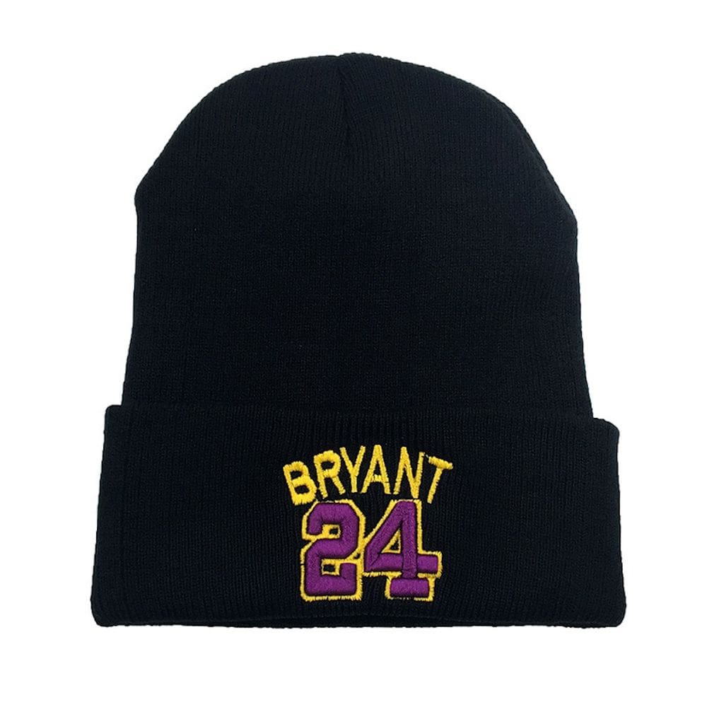Chapéu de malha Kobes Bryants 24 bordado Anime Winter
