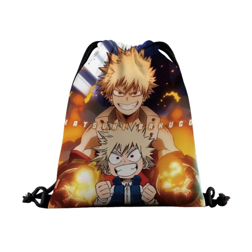 Bolsa com cordão My Hero Academia Bakugou Katsuki Canvas 39x32cm