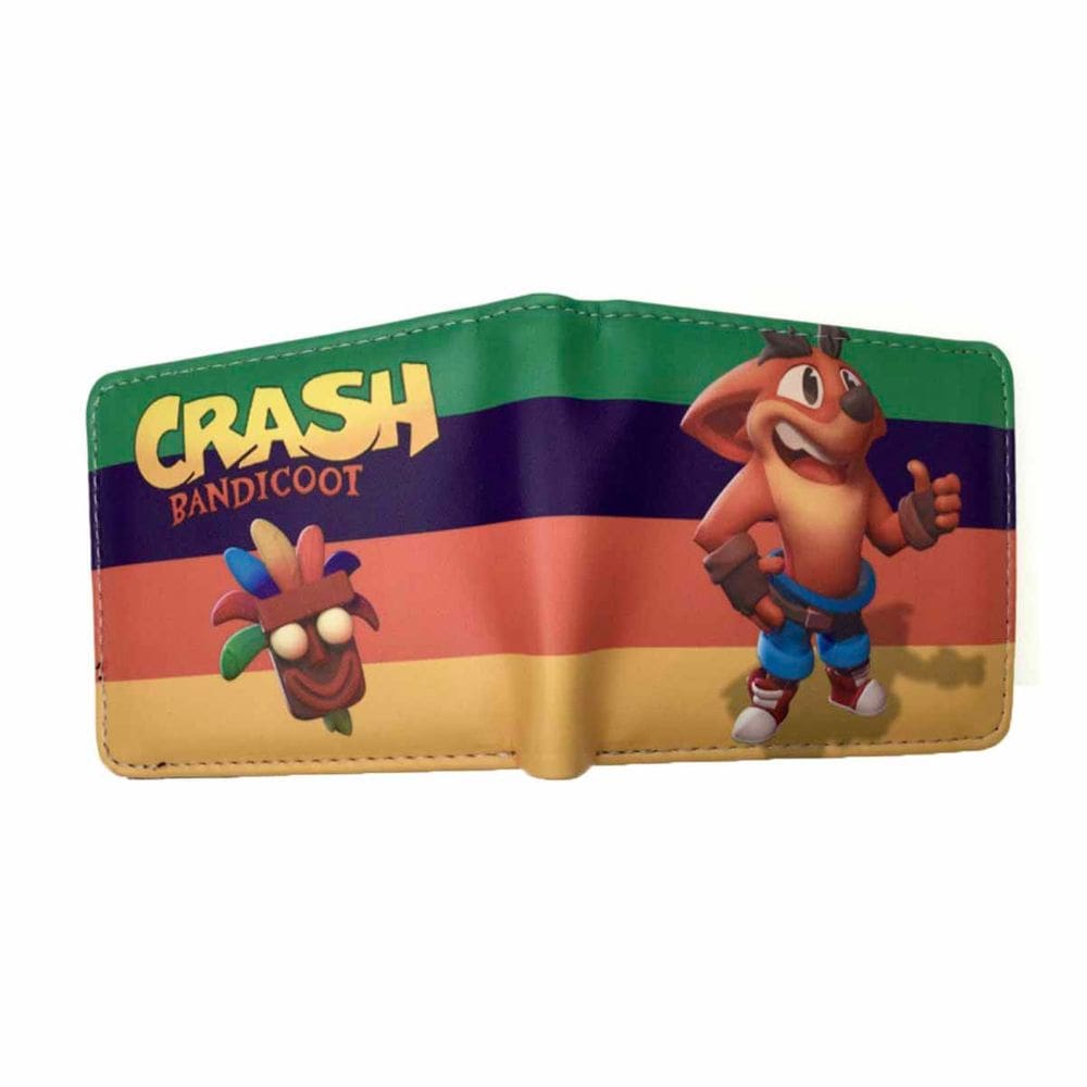 Carteira Crash Bandicoot Anime Characters Slim BiFold PU