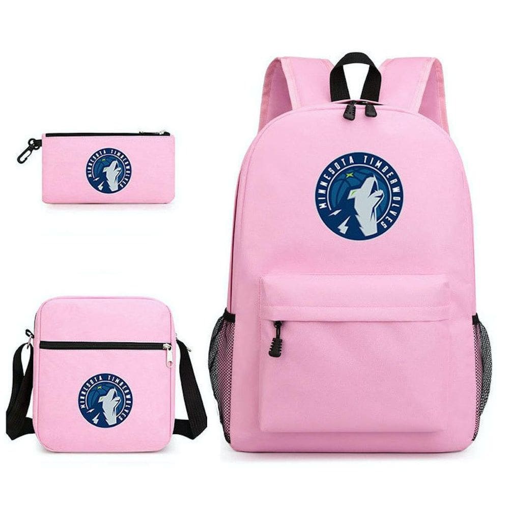 Conjunto de bolsas escolares Basketball Star Minnesota Timberwolves, 3 unidades