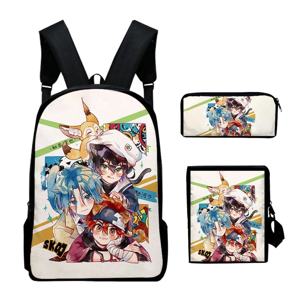 Conjunto de mochilas escolares SK8 the Infinity Backpack Anime School