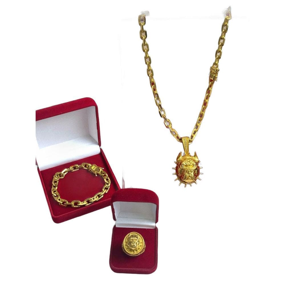 MP - Kit Cadeado 10Mm   Pingente Pitbull   An