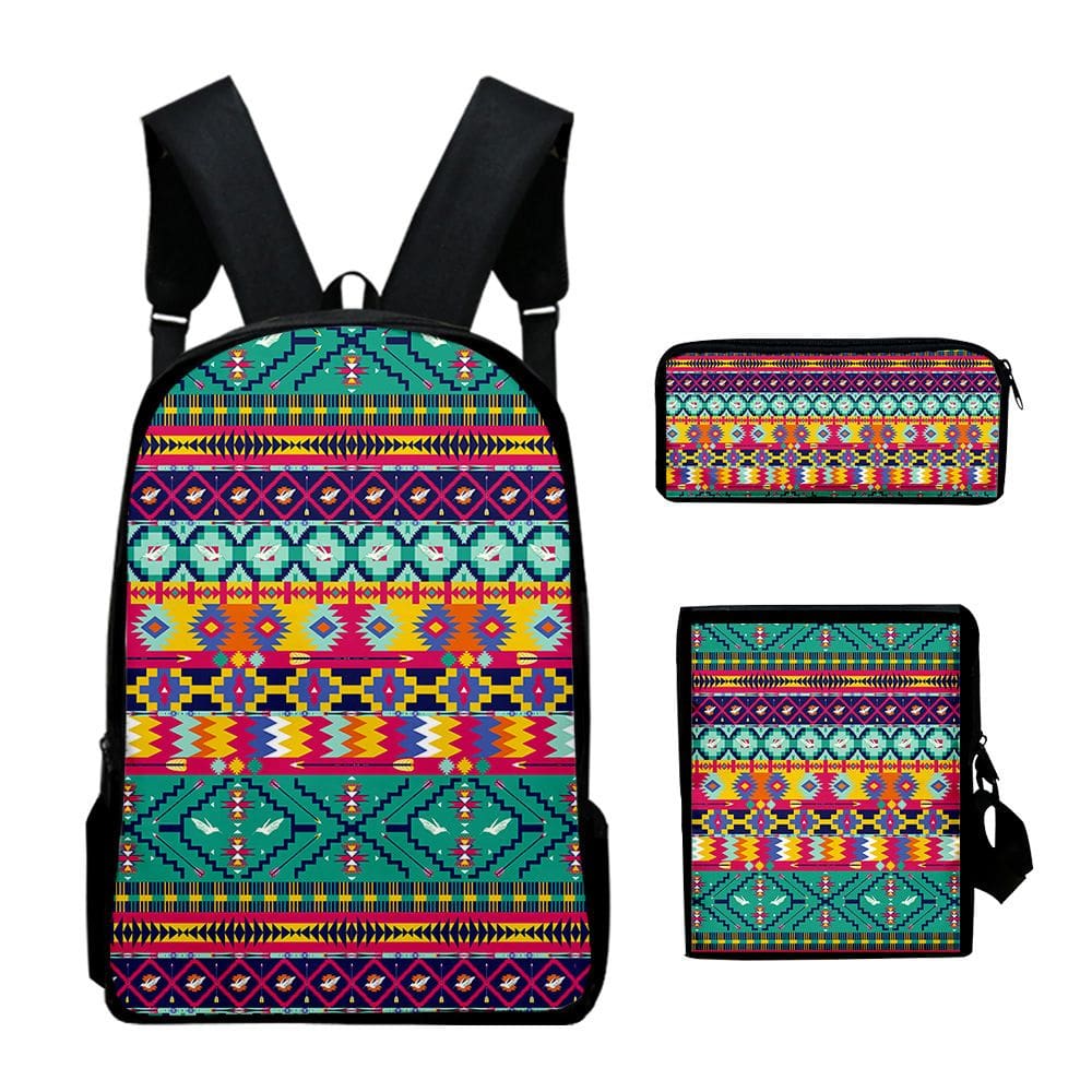 Conjunto de mochilas Aztecs Anime School, 3 unidades/lote para crianças
