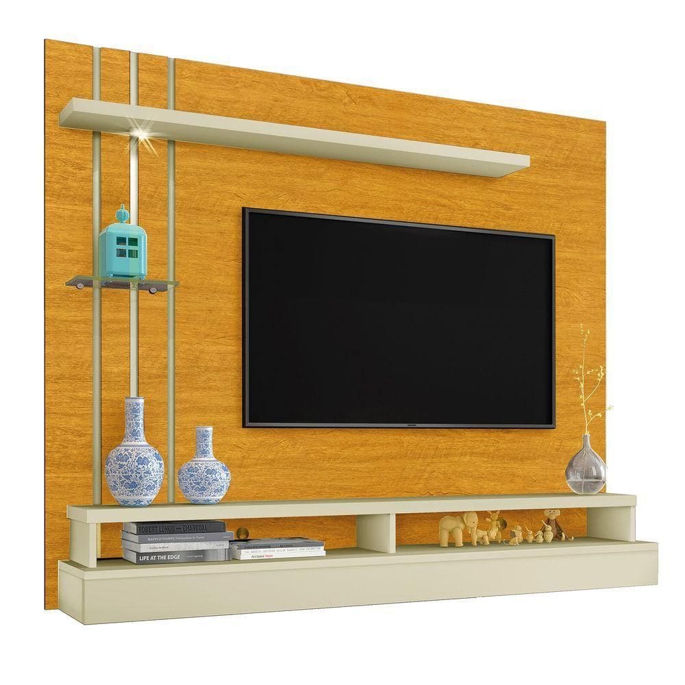 Painel Para Tv De Até 55 Suspenso éden Naturale/off White