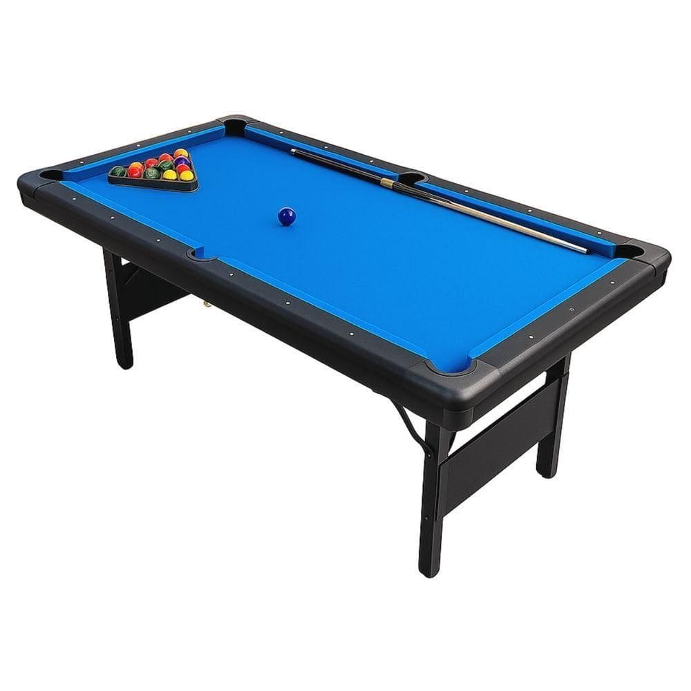 Mesa De Sinuca Ahead Sports Preto Em Mdf Com Pano Acrílico 2,16m Completa