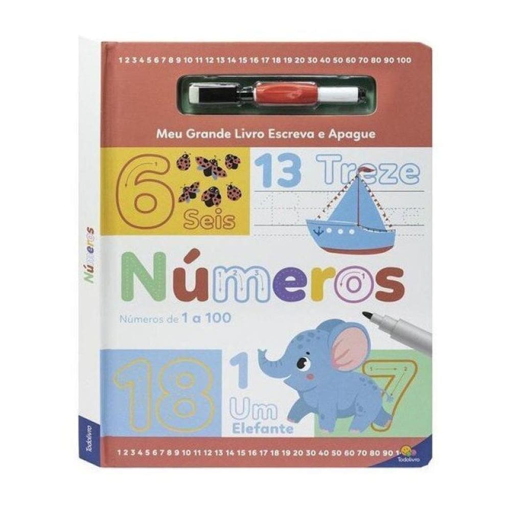 Meu Grande Livro Escreva E Apague: Números