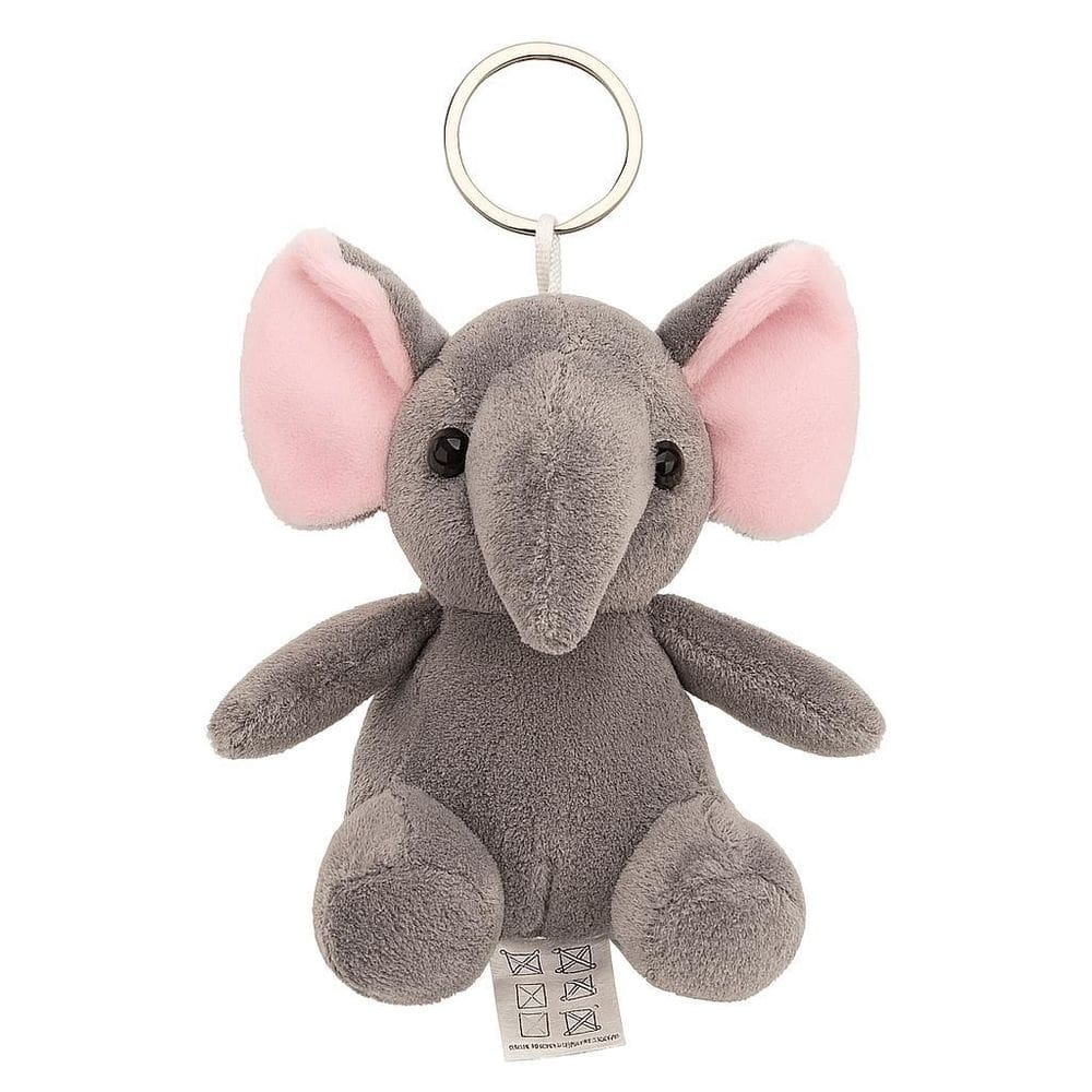 Chaveiro De Pelúcia Elefante Fofo Animais Decorativo
