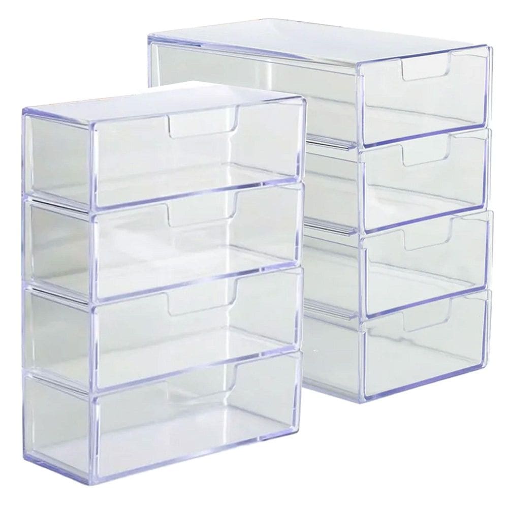 Organizador 4 Gavetas Divisórias + Porta Oculos Acrilico
