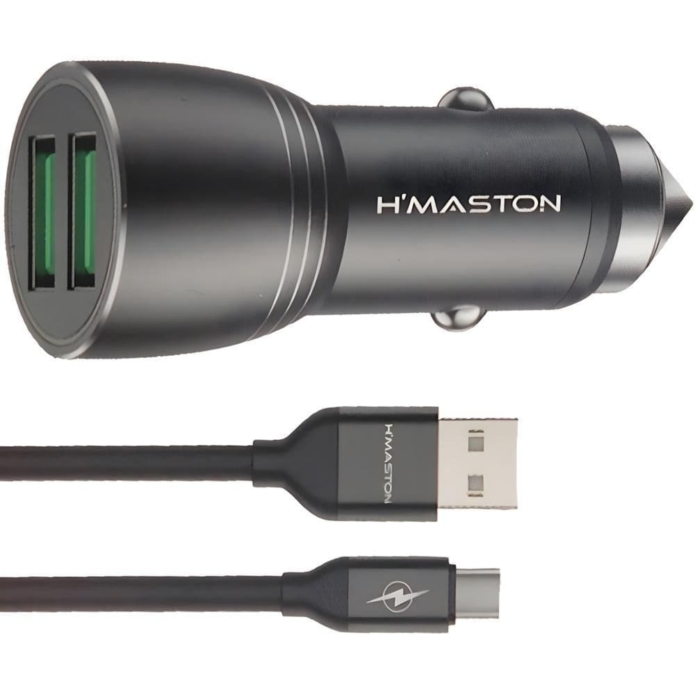 Carregador 2 Entradas Usb Rápido 4.8A Potente Cabo Usb Tipoc