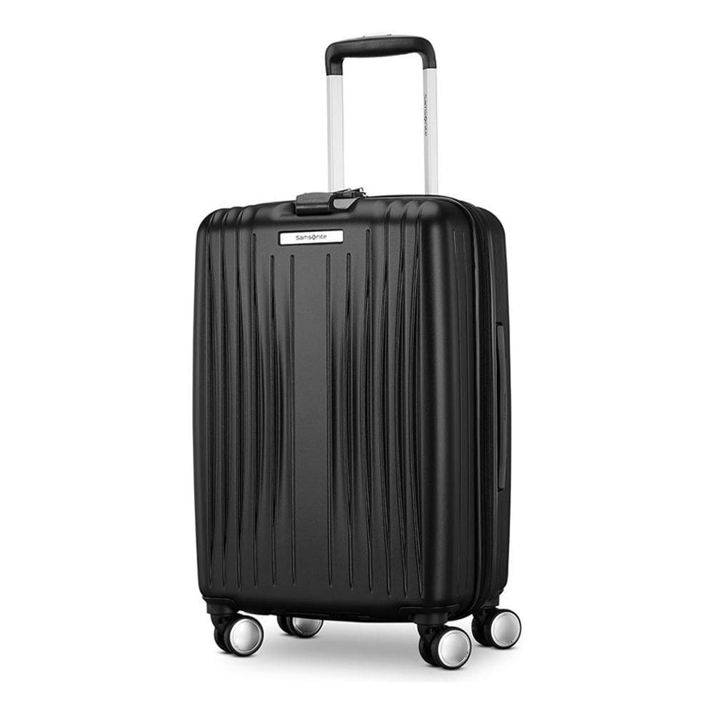 Samsonite Mala De Viagem Quartz Preta Pequena Expansível