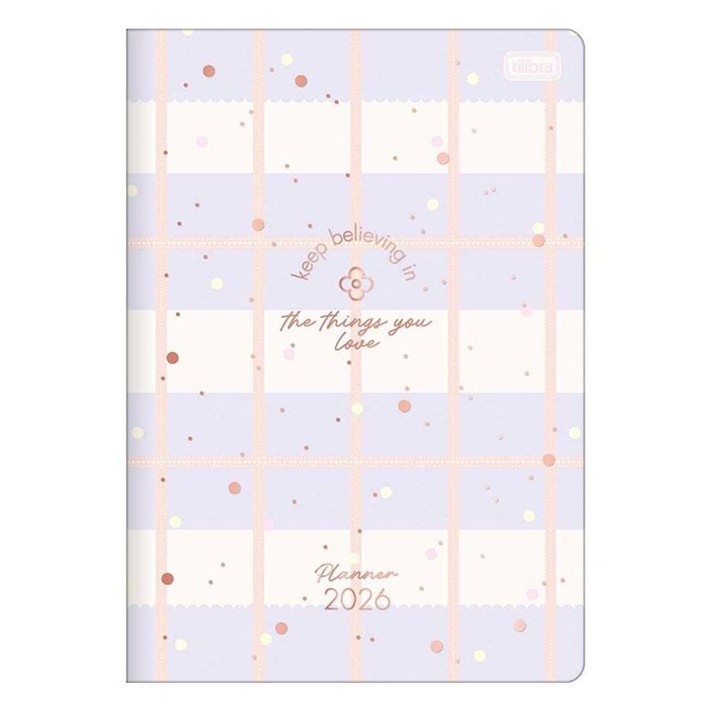 Agenda Planner Soho 2026 Grampeado 20 Folhas Quadrado - Tilibra