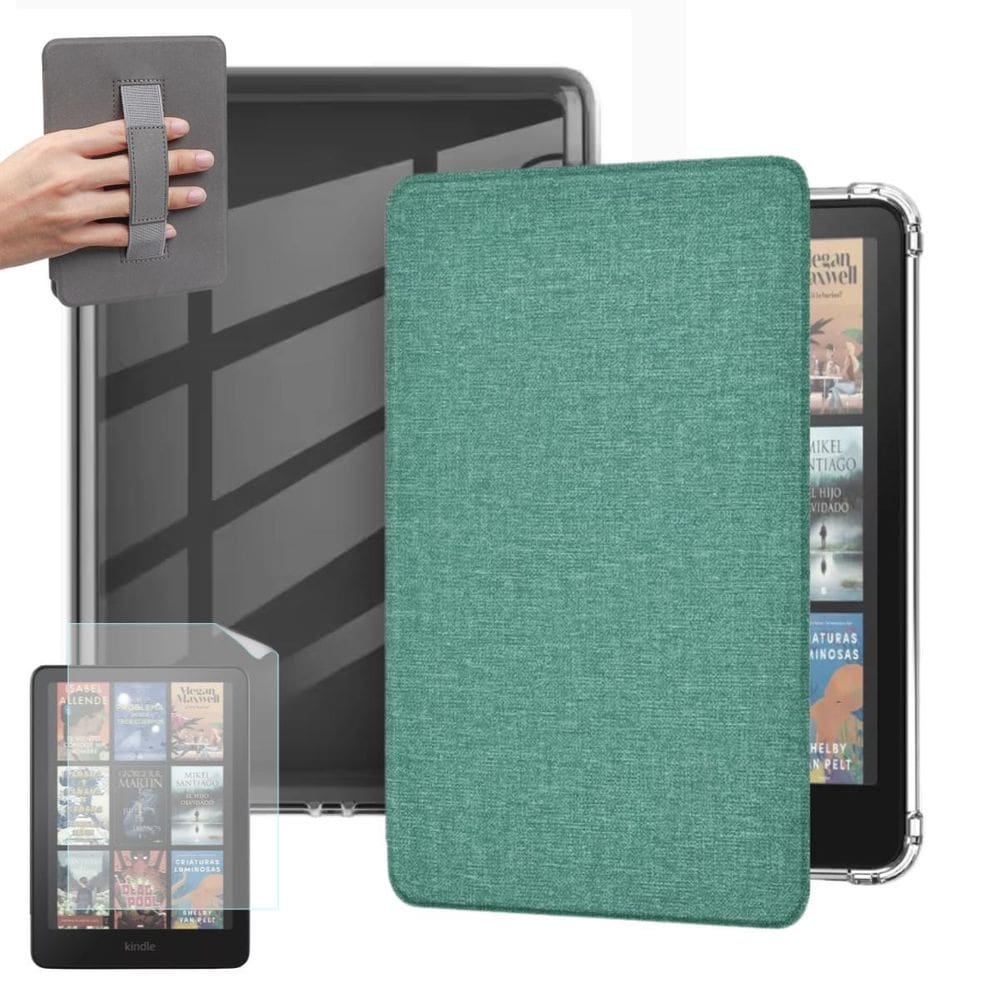 Capinha Tecido Acrílico Para Kindle Colorsoft 1 + Película