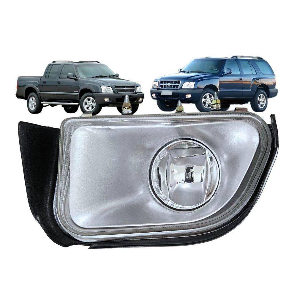 Farol Neblina Milha Para S10 Blazer 01 A 07 Vidro Esquerdo
