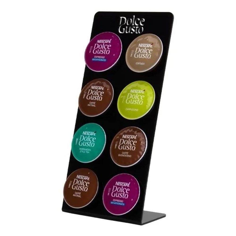 2X Porta Capsulas Suporte 8 Cápsulas Café Dolce Gusto Acríli