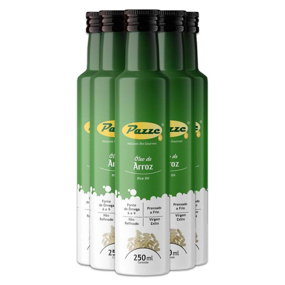 Kit 5 Óleo De Arroz Pazze 250Ml