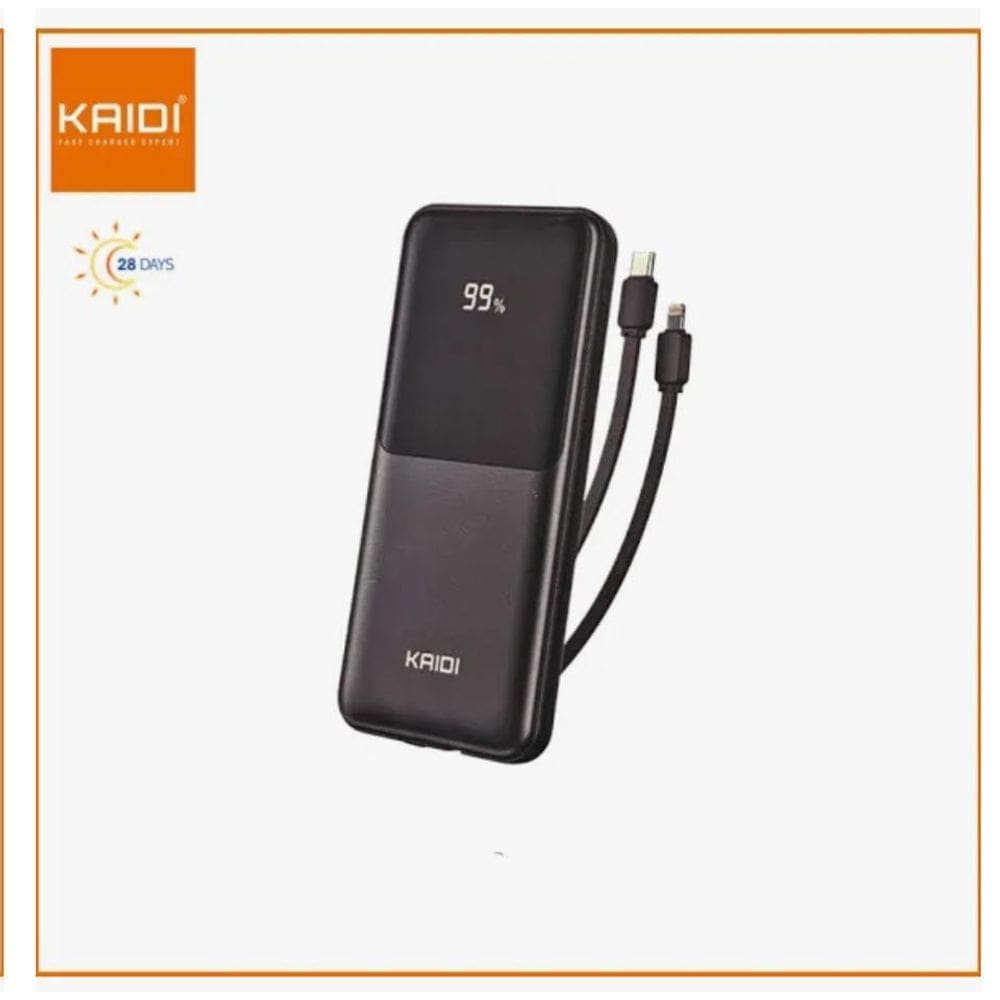 Power Bank Kaidi Kd 961 10000 Mah 22.5W Cabo Led 955 232