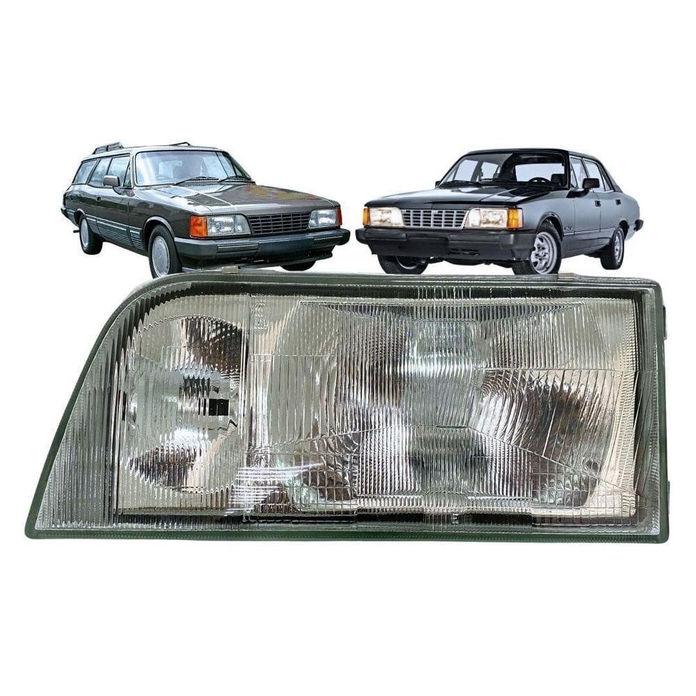 Farol Dianteiro Para Opala Caravan 88 A 92 Vidro Esquerdo