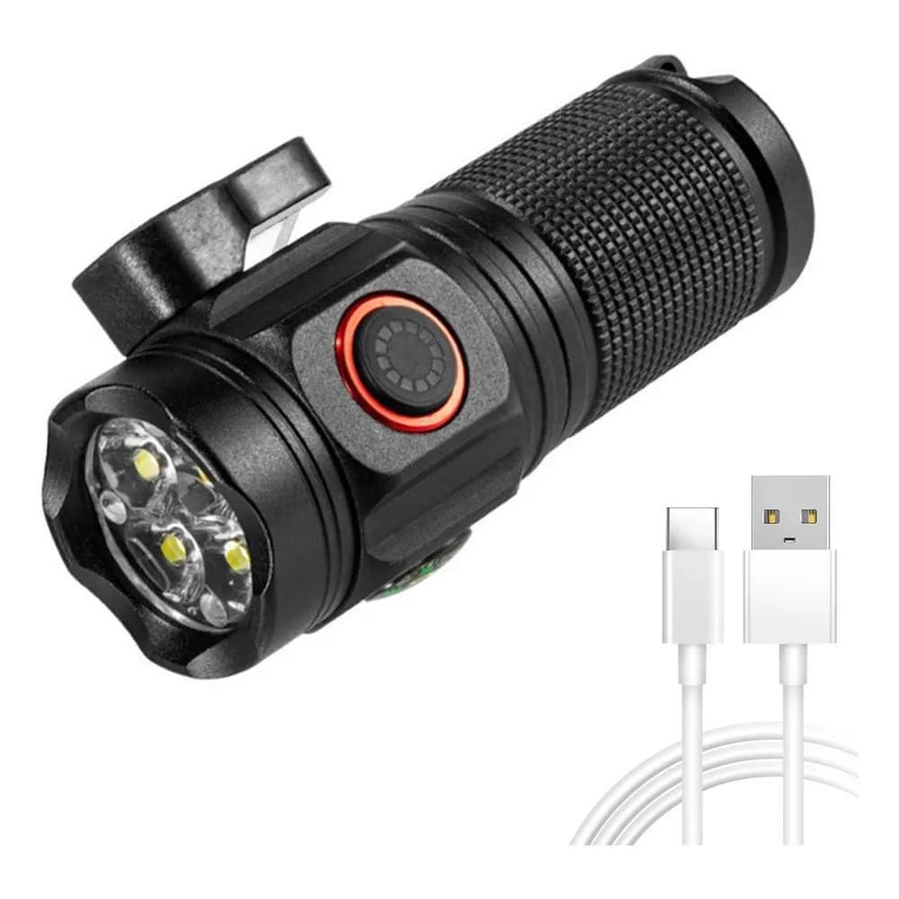 2X Usb Lanterna Mais Função Magnética E De Corte Led