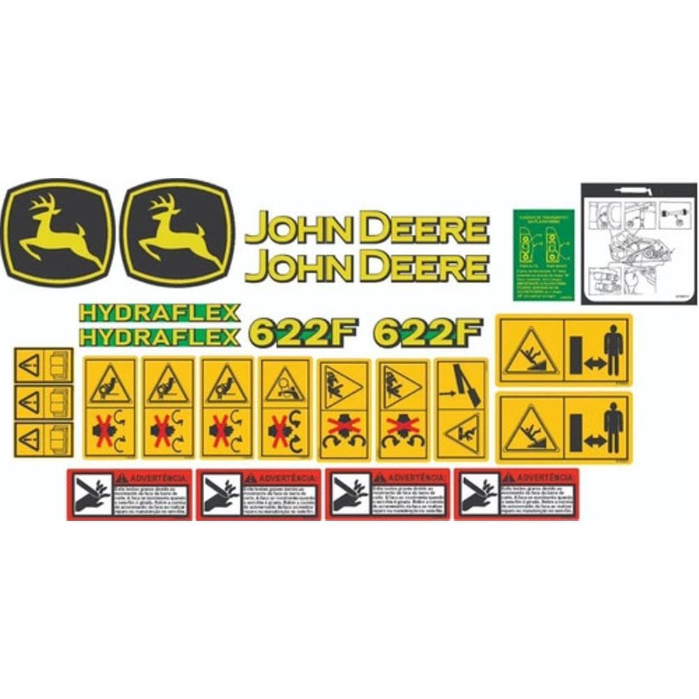 Kit Adesivos John Deere 622F Hidraflex