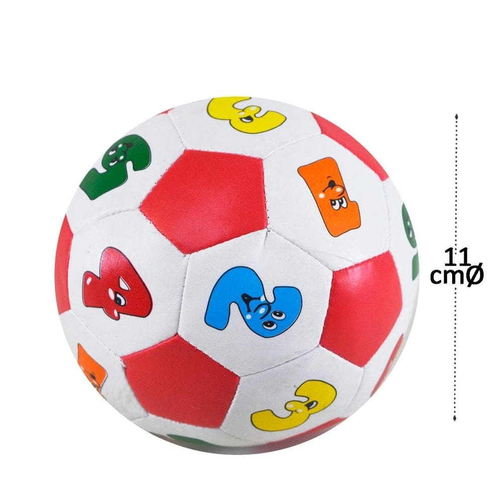 Bola de Futebol 11cm Infantil Números - Tudo em Caixa