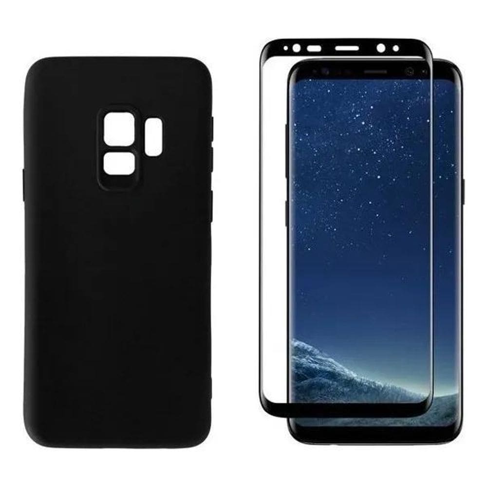 Capa Capinha Case Aveludada Samsung Galaxy S9 + Pelicula