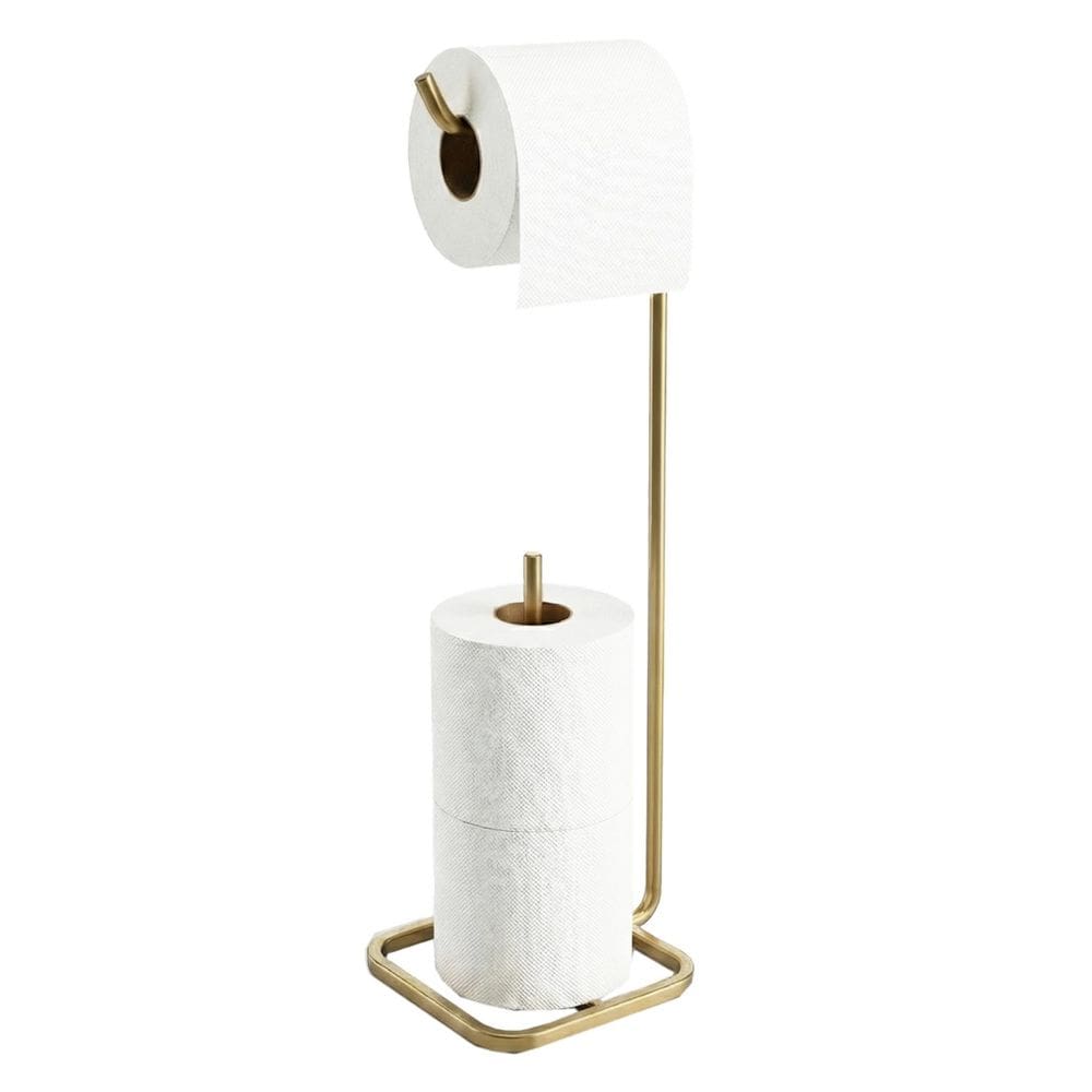 Suporte Porta Papel Higiênico Para 3 Rolos Banheiro Dourado - 2020DO Future