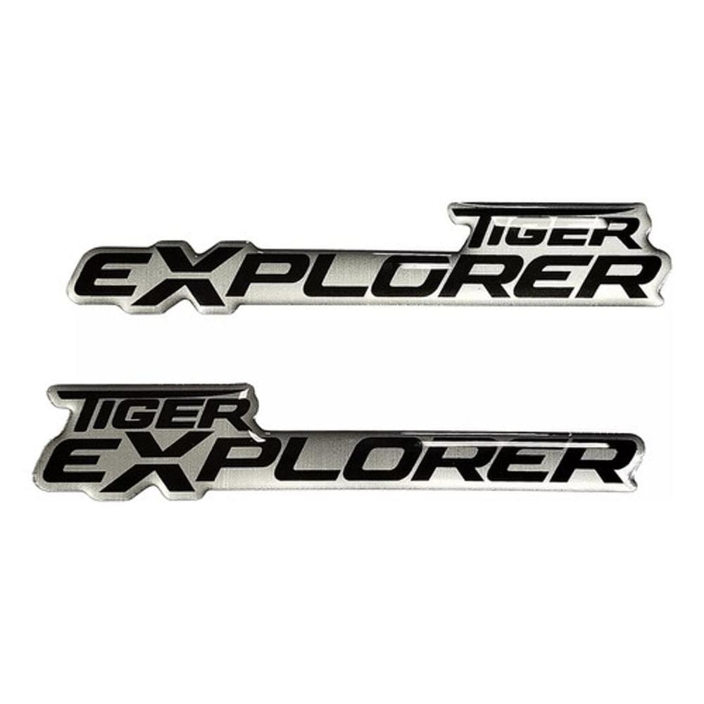 Par De Adesivos Compatível Com Tiger Explorer Resinado Tg033