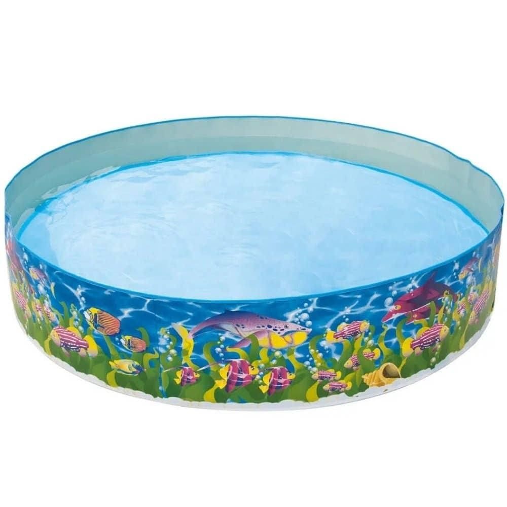 Piscina 1000 Litros 183 x 183 cm Semirrígida Infantil Vida Marinha BEL