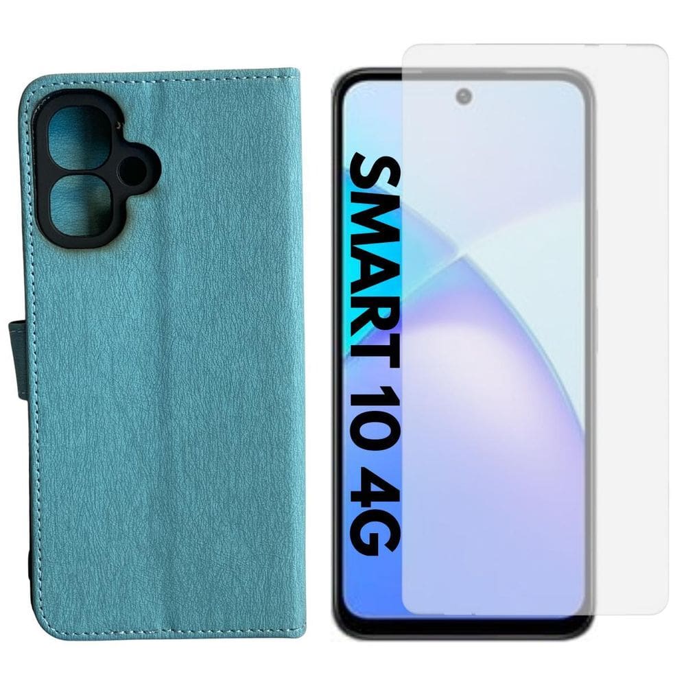 Capa Carteira + Pel. Hidrogel Compativel Infinix Smart 10 4G