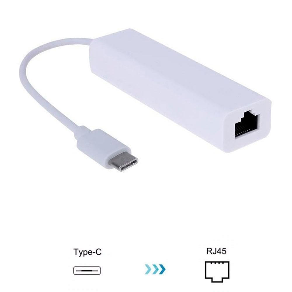 Cabo Adaptador F3, Tipo C X Rj45 10/100/Mbps - Jc-Tyc-R01