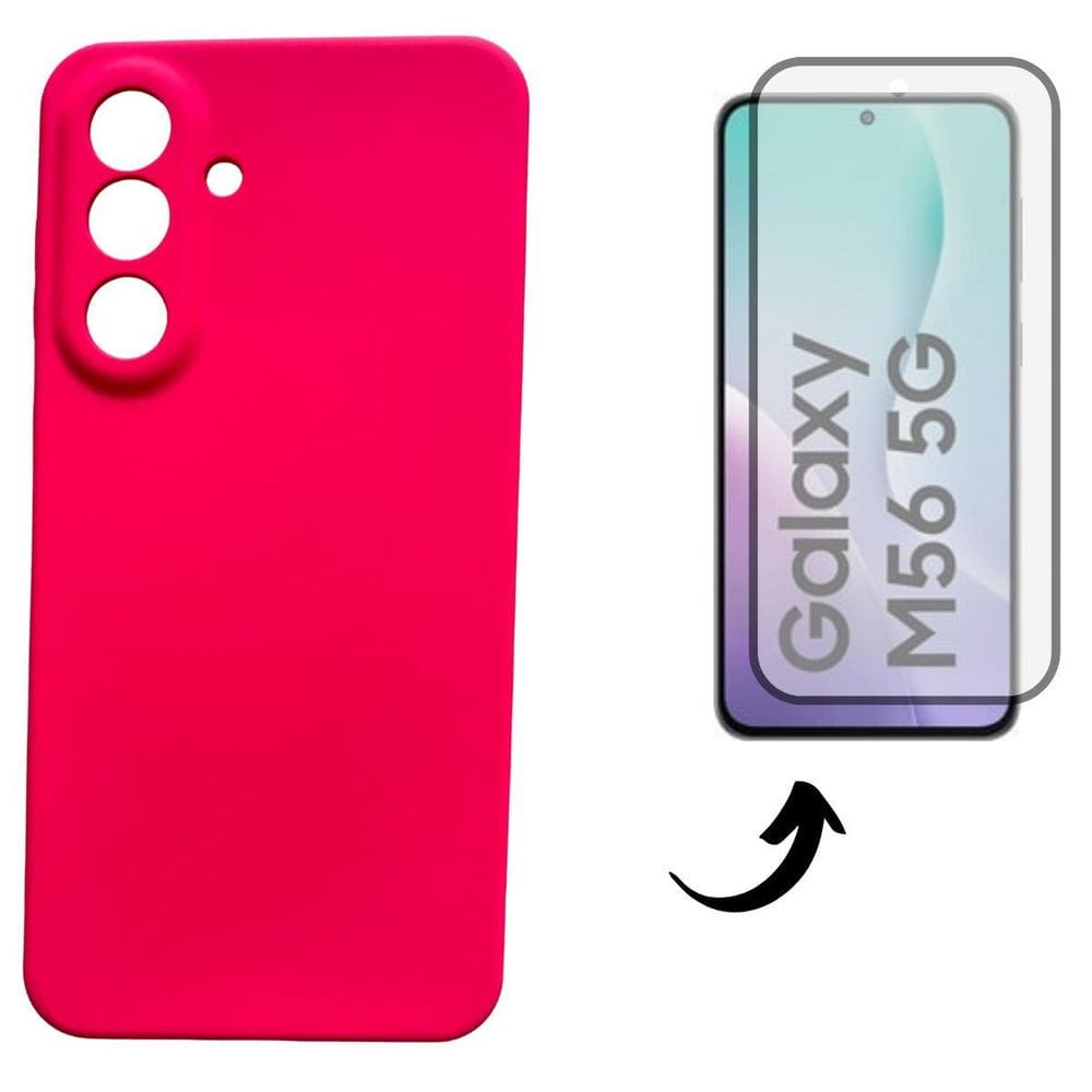 Capa + Pel Vidro 3D Compatível Para Samsung Galaxy M56 5G