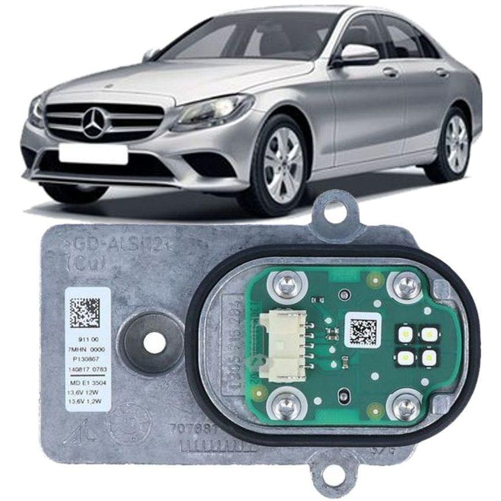 Modulo Reator Led Drl Farol Mercedes C180 C200 C250