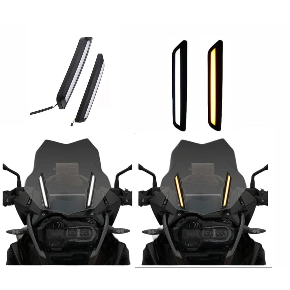 Luz De Parabrisa Led Guarnição C Sinal De Seta Para Moto Bmw