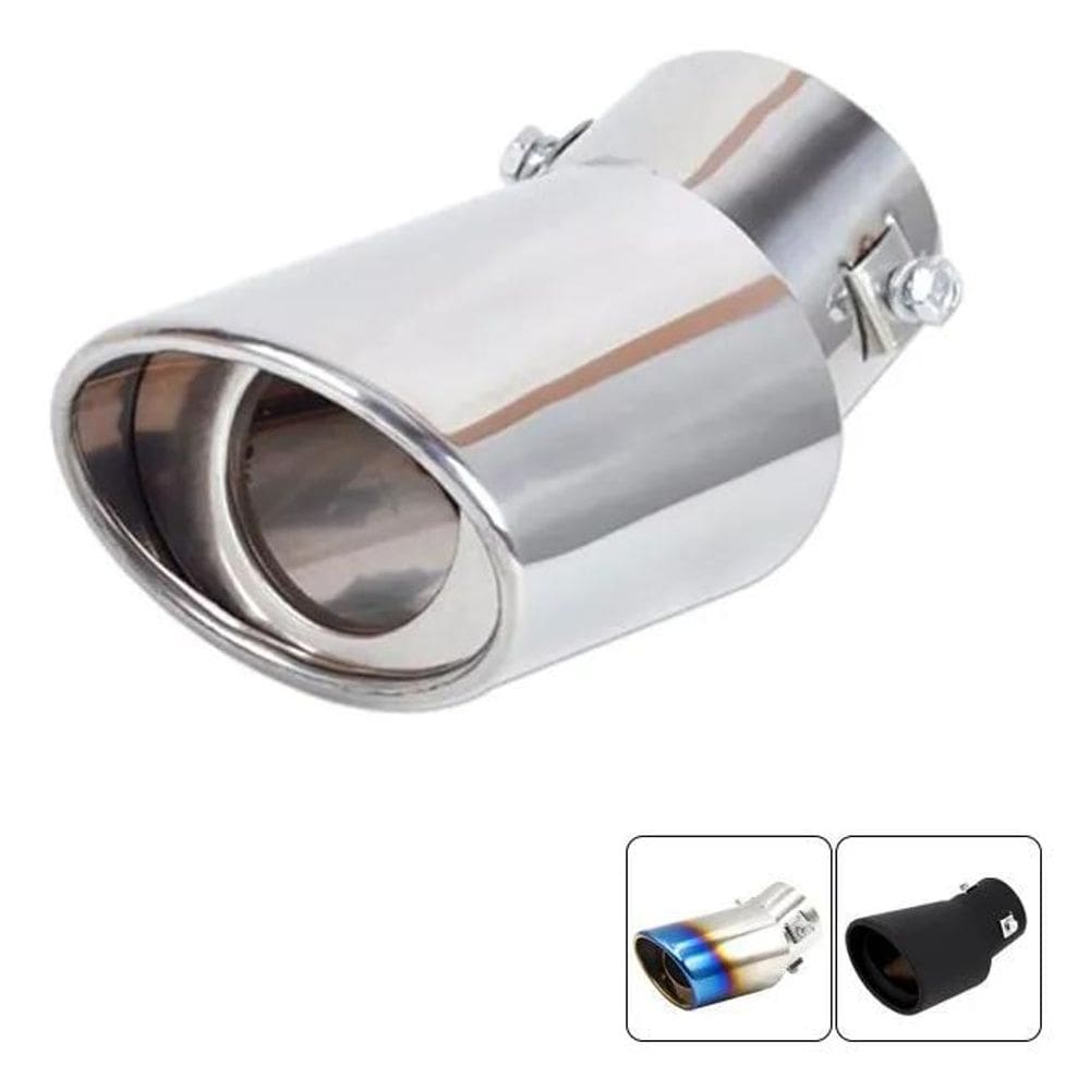 2X Ponteira Universal Escapamento Ponta Curva Esportiva Carr