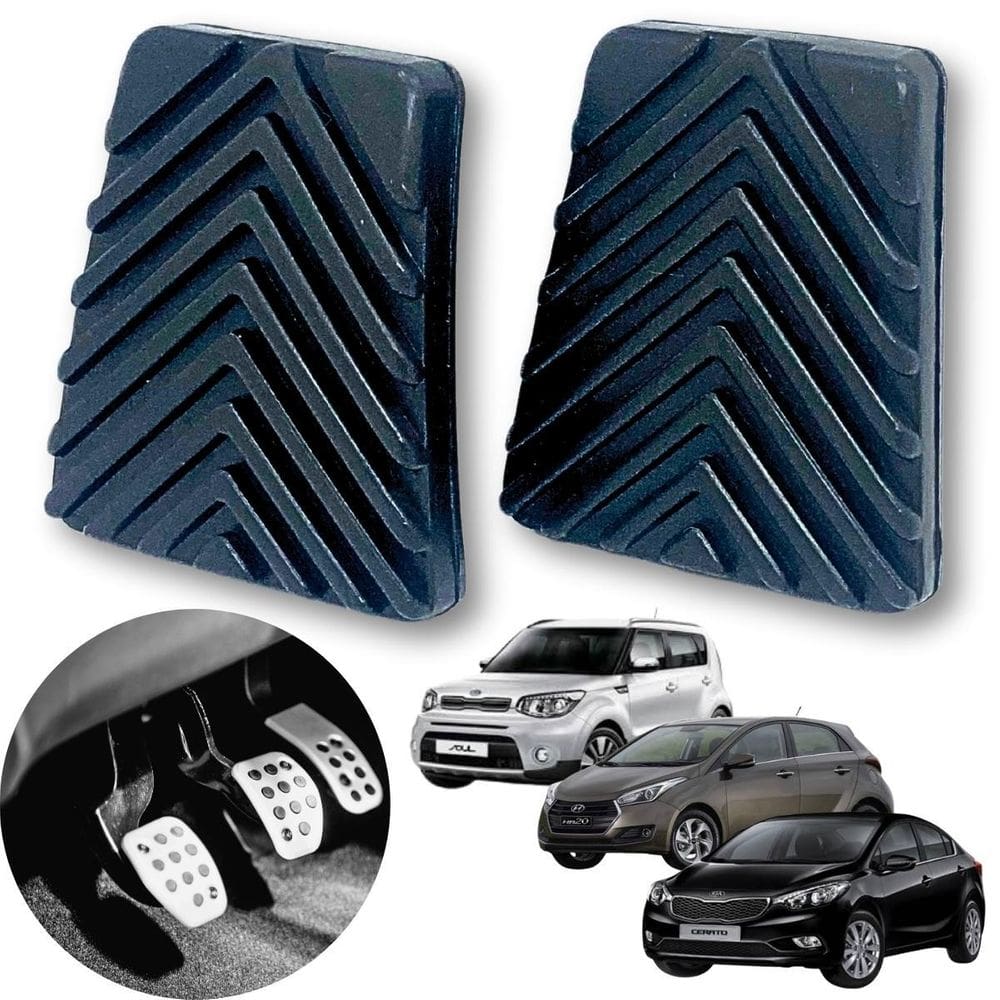 Par Capas Pedal Freio Embreagem Hb20 I30 Elantra Soul Cerato