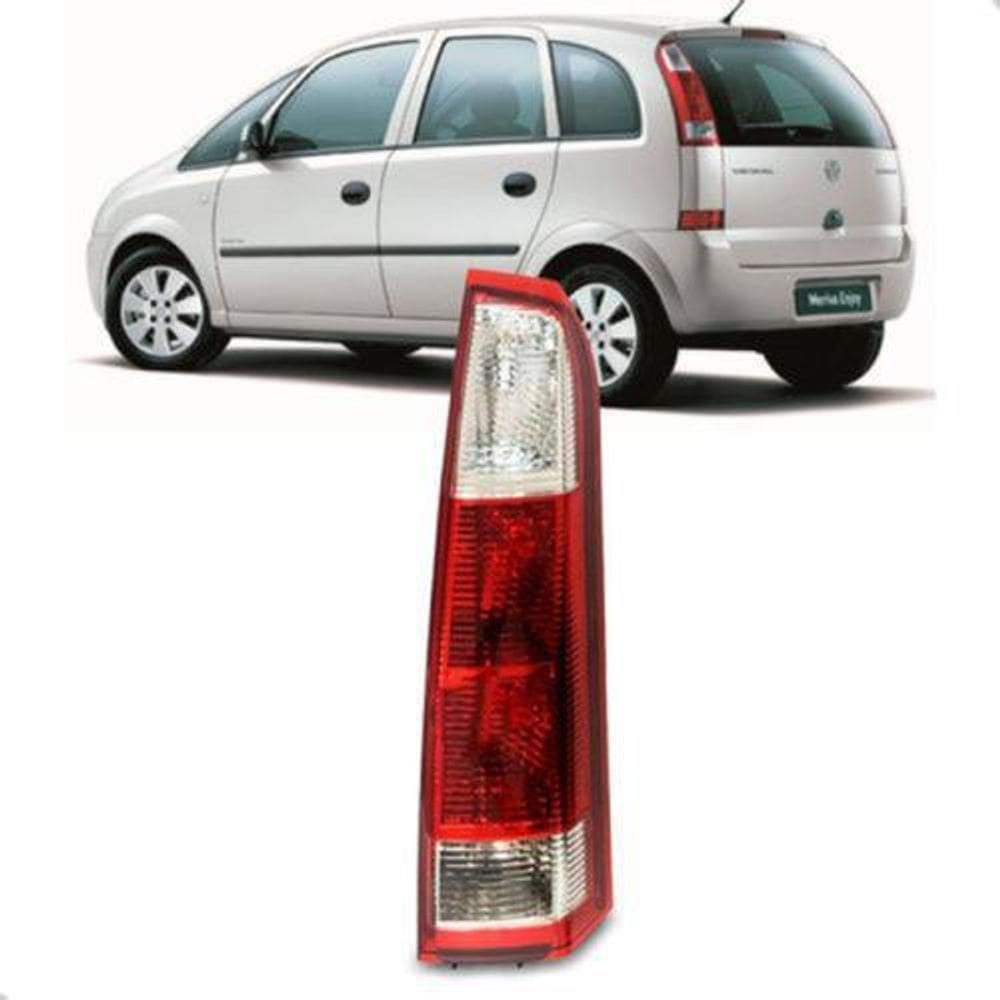 Lanterna Meriva 2002 A 2012 Vermelha Cristal Especifico Novo