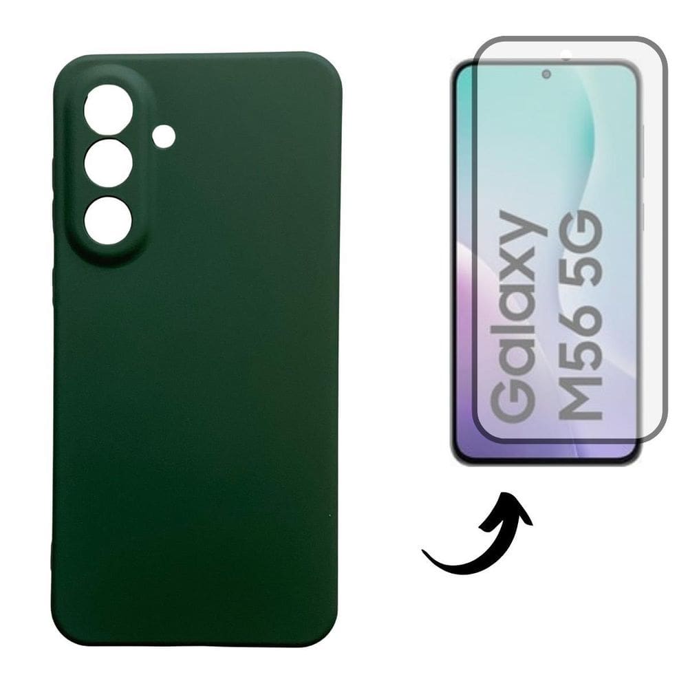 Capa + Pel Vidro 3D Compatível Para Samsung Galaxy M56 5G