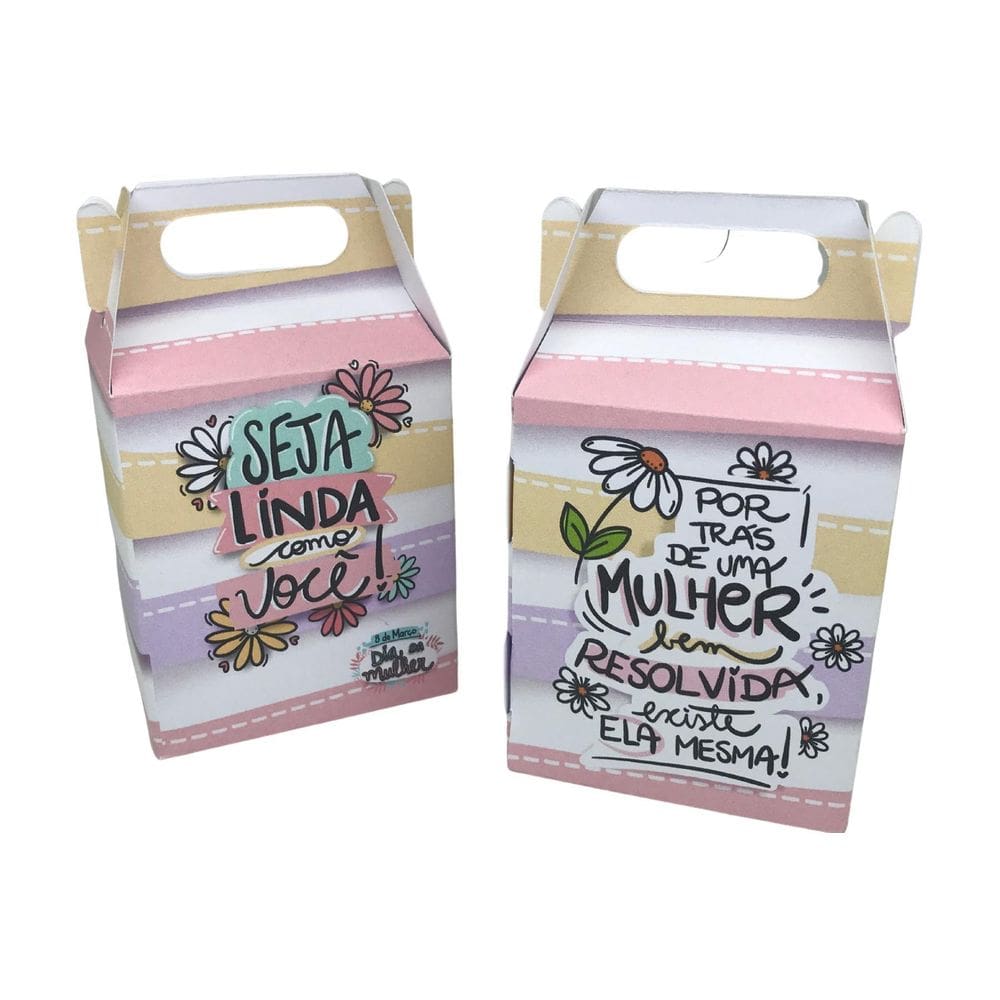 50 Lembrancinhas Caixinha Dia Da Mulher Seja Linda Como Você