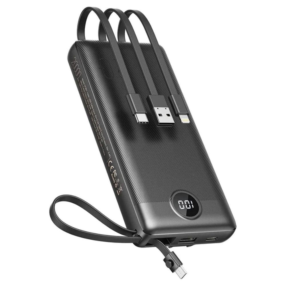 Power Bank 10000Mah Com Display Digital Carregador Portátil