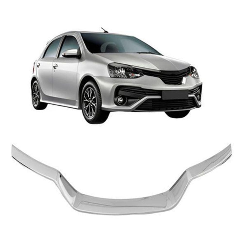 Moldura Grade Radiador Etios 2018 A 2019 Inferior Cromado