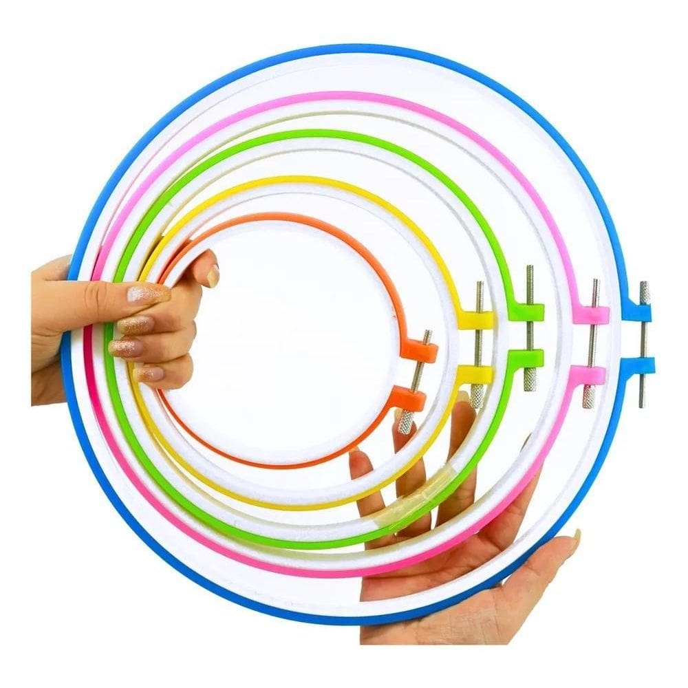 2X Conjunto Bastidores Plásticos Ajustáveis - 5 Tamanhos Cor