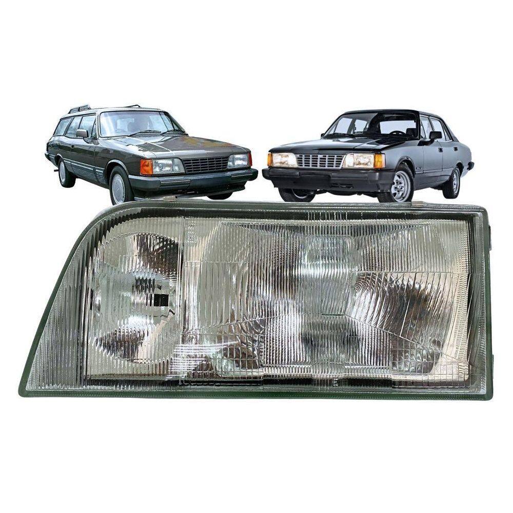 Farol Dianteiro Para Opala Caravan 88 A 92 Vidro Esquerdo