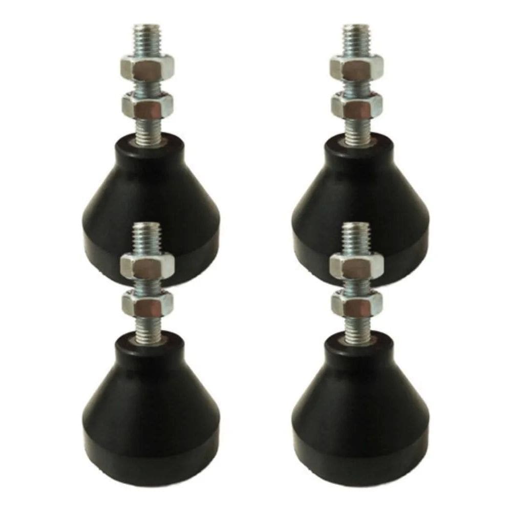 2X 4 Peças Amortecedor De Vibração 400Kg Pé Borracha 3/8