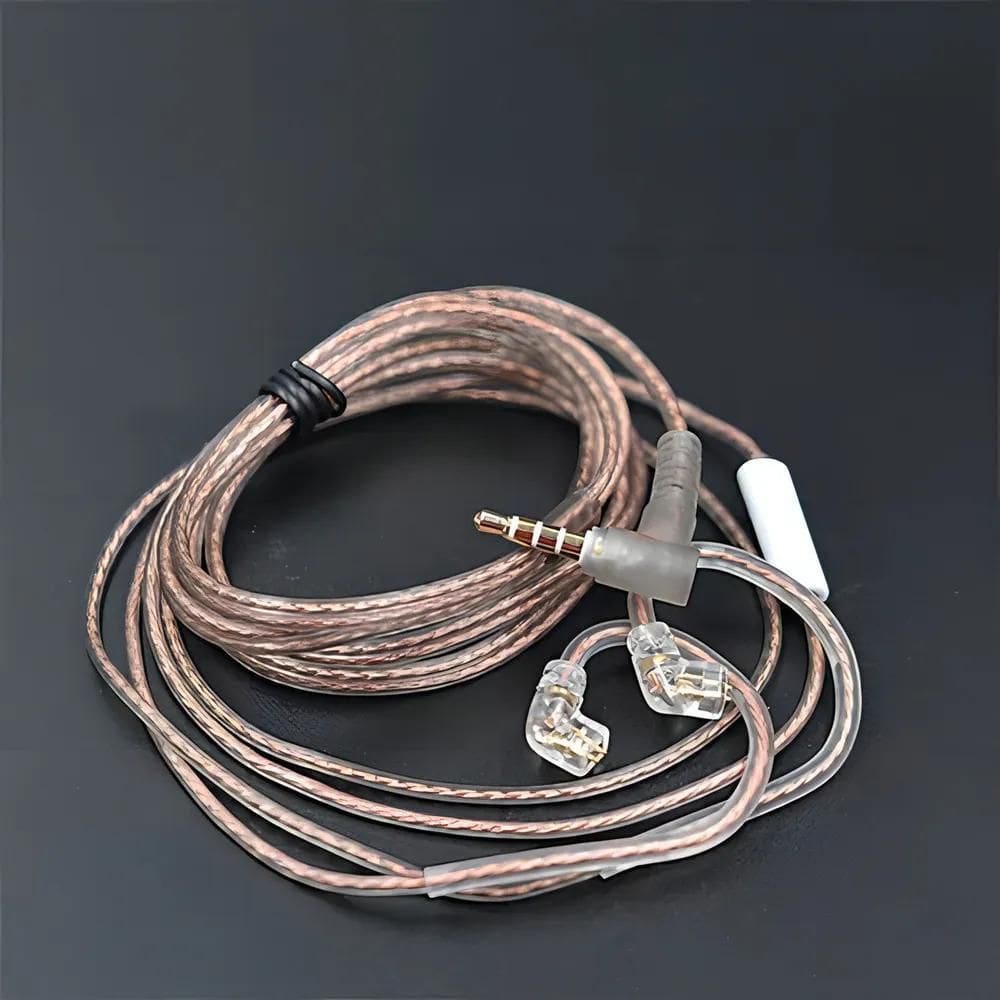 2X Cabo Kz Tipo C Com Microfone Para Zsn, Zsn Pro, Zs10Pro C