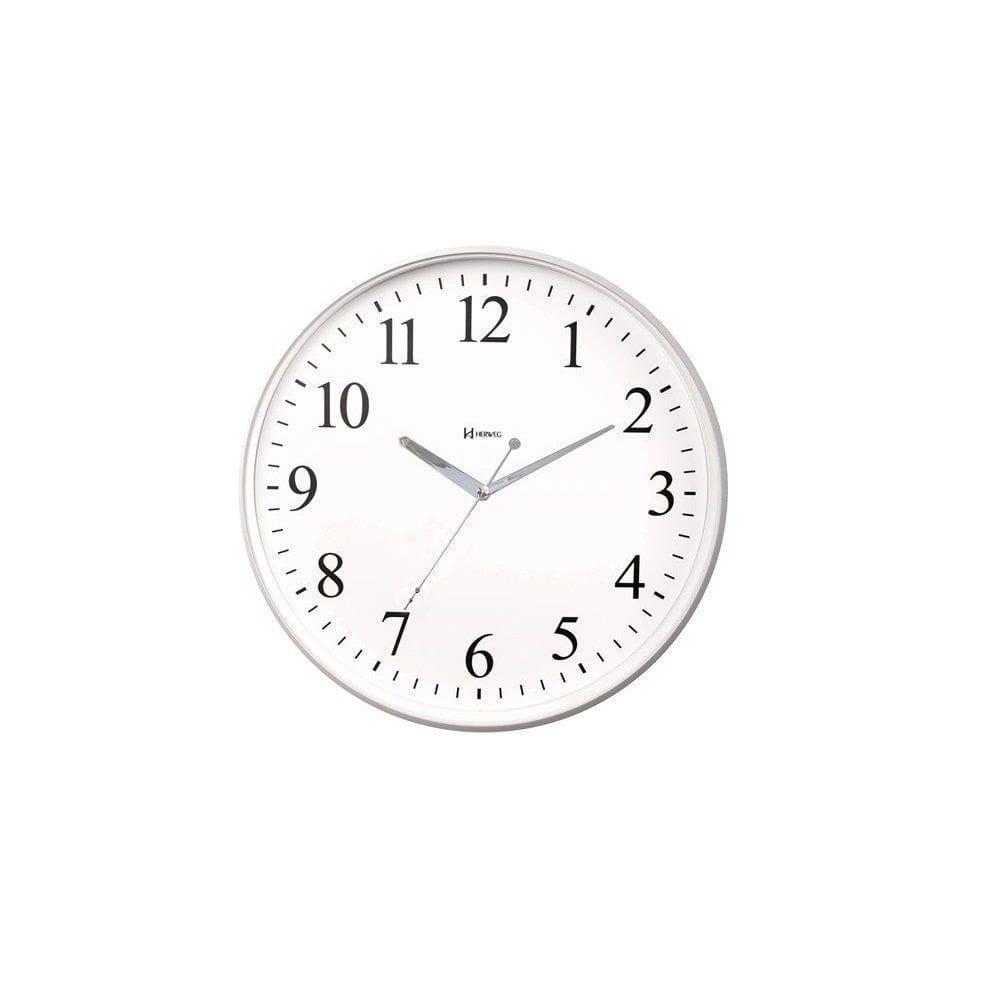 Relógio De Parede Prata Metálico Herweg 6858-070