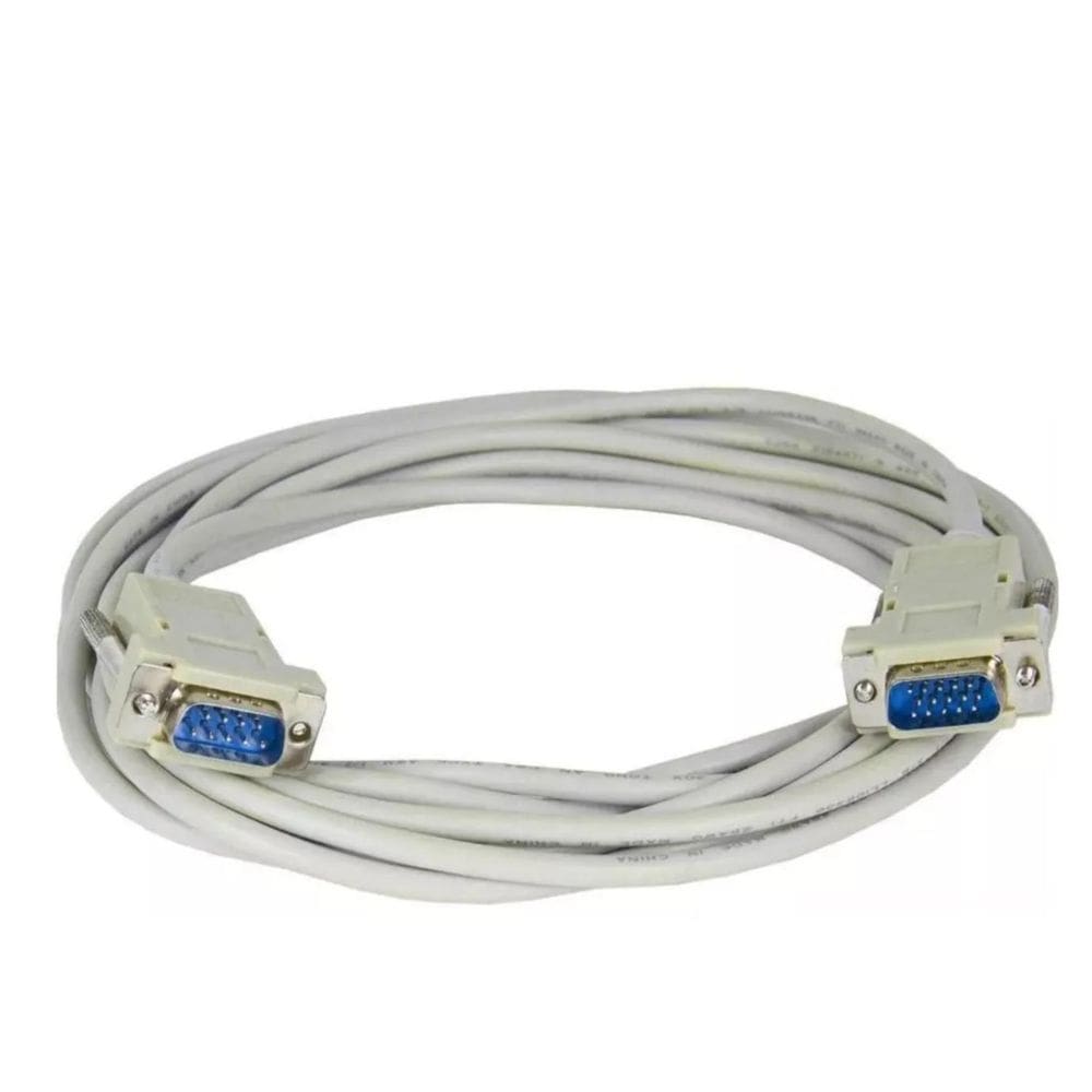 Cabo Para Monitor Antigo Db9 Macho X Vga Macho 3,00 Metros