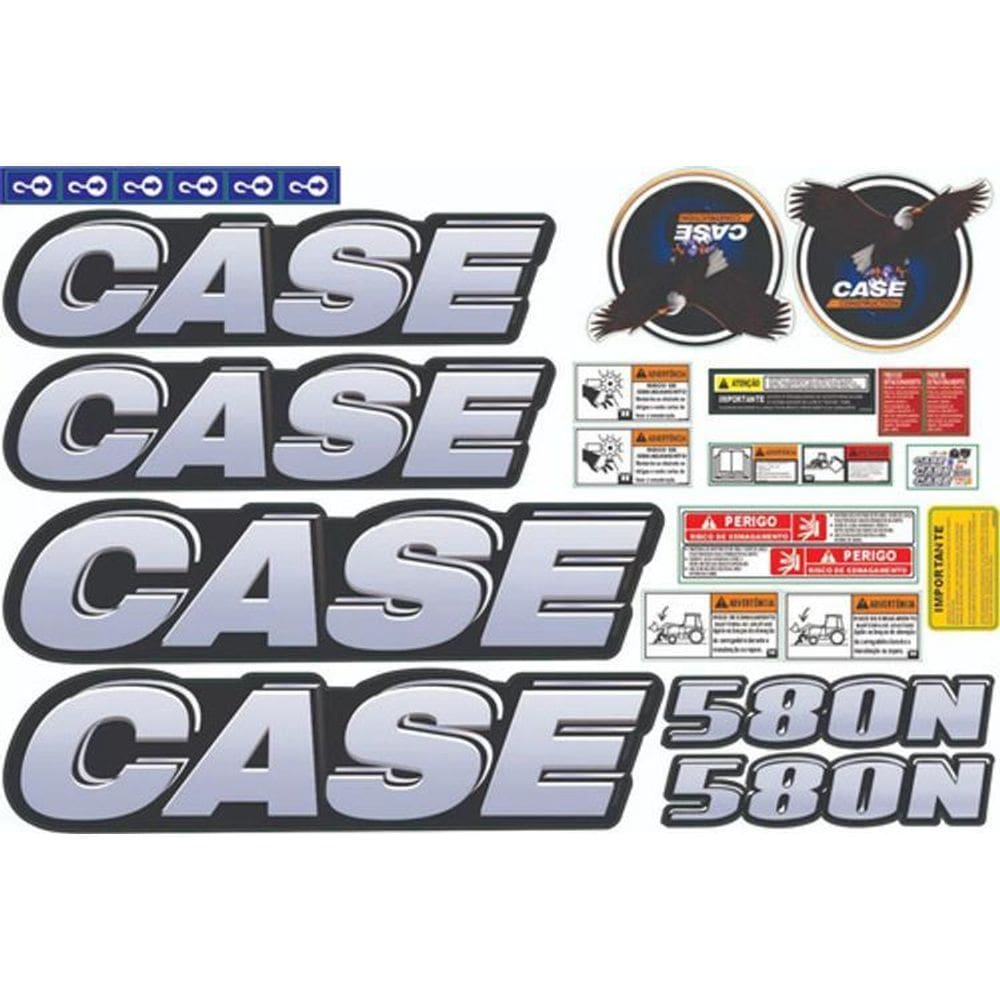 Kit Adesivos Case 580 N Para Retroescavadeira