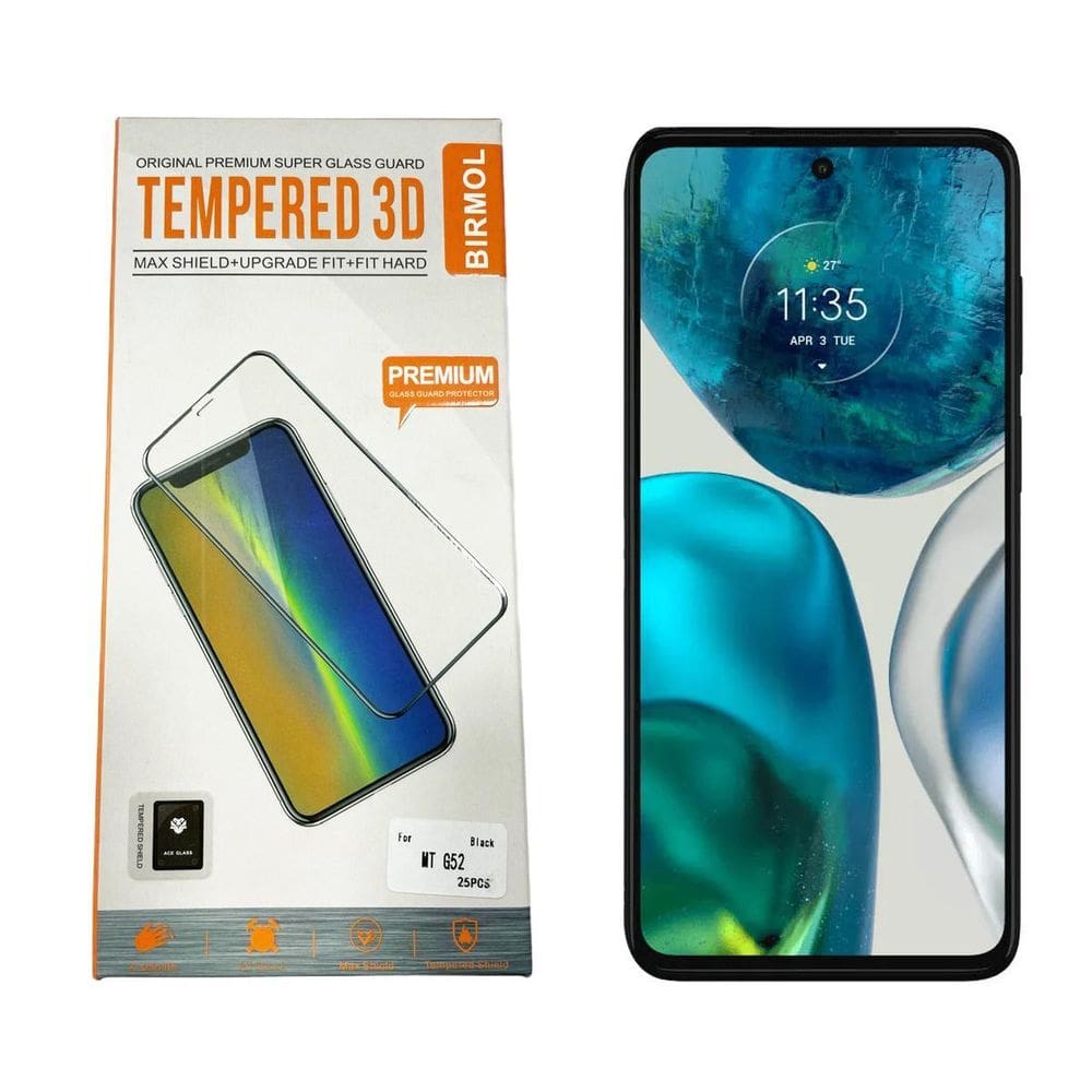 Caixa Película Temperada Premium Compatível Motorola G52