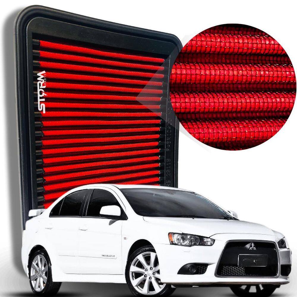 Filtro De Ar Esportivo Mitsubishi Lancer 2.0 16V 2014 A 2019