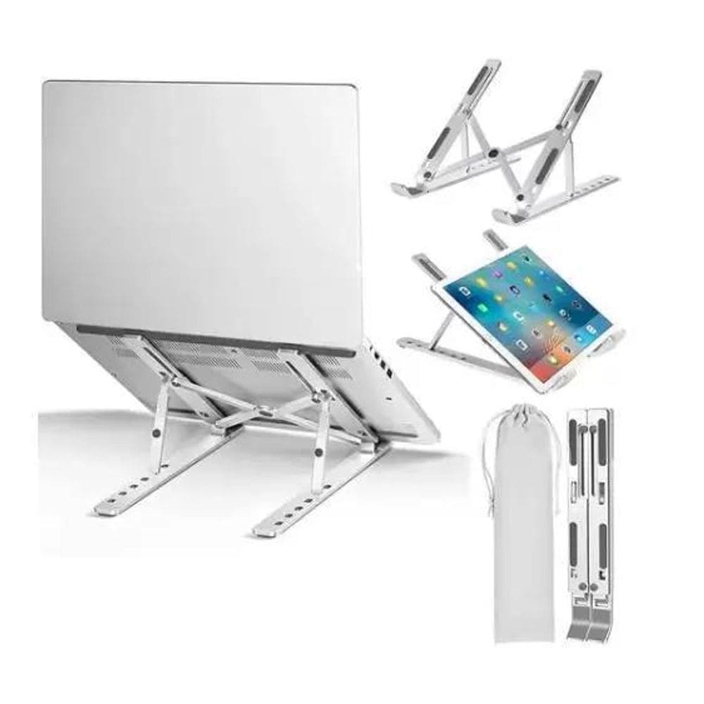 Base Portátil Notebook Ergonômico 6 Níveis De Altura